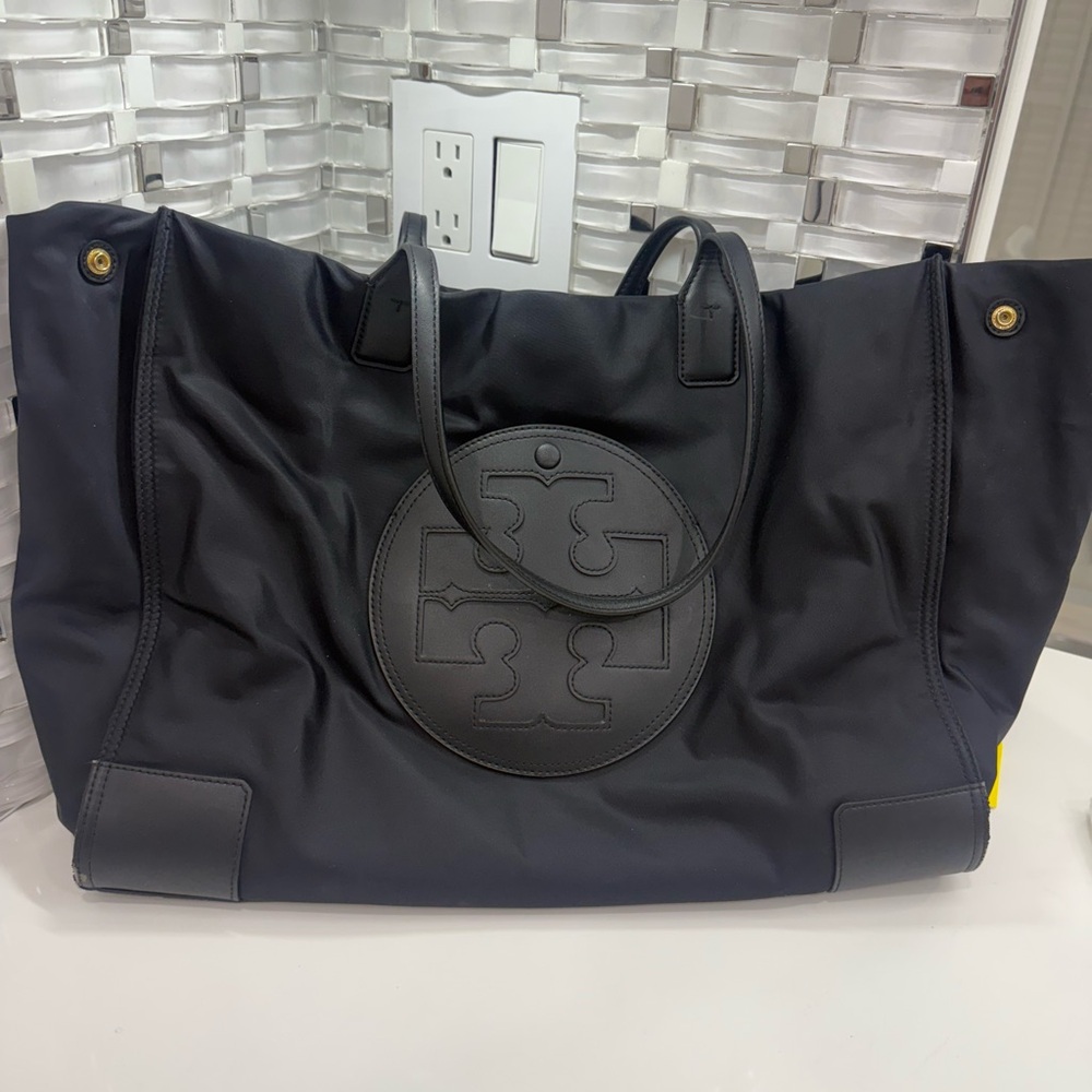 Tory Burch Black Nylon Tote